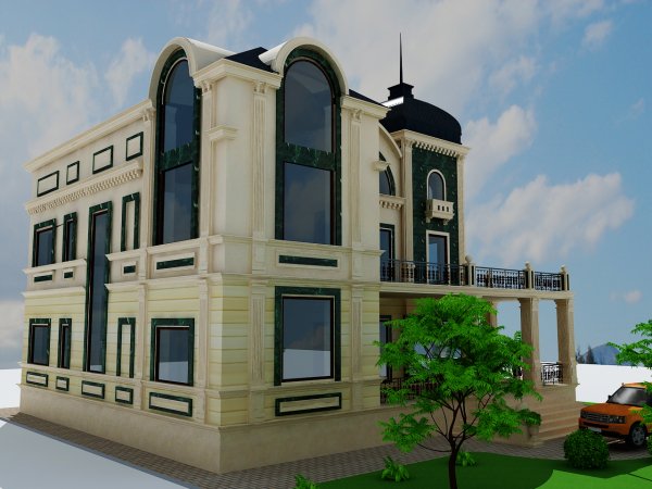 576 kv m 3 mərtəbəli yaşayış evi