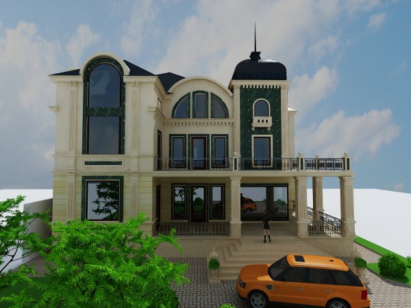576 kv m 3 mərtəbəli yaşayış evi
