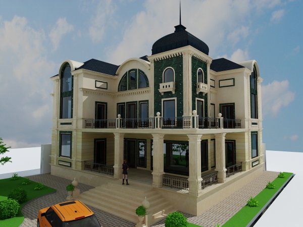 576 kv m 3 mərtəbəli yaşayış evi