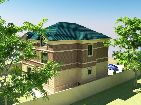 286 kv m 3 mərtəbəli yaşayış evi