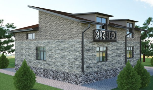 220 kv m mansard tipli yaşayış evi