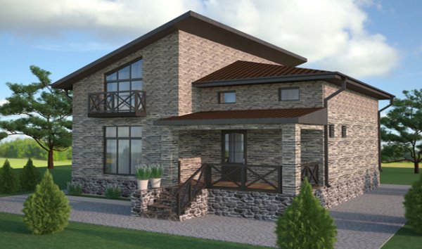 220 kv m mansard tipli yaşayış evi