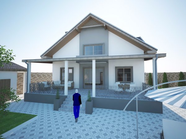 374 kv m mansard tipli yaşayış evi