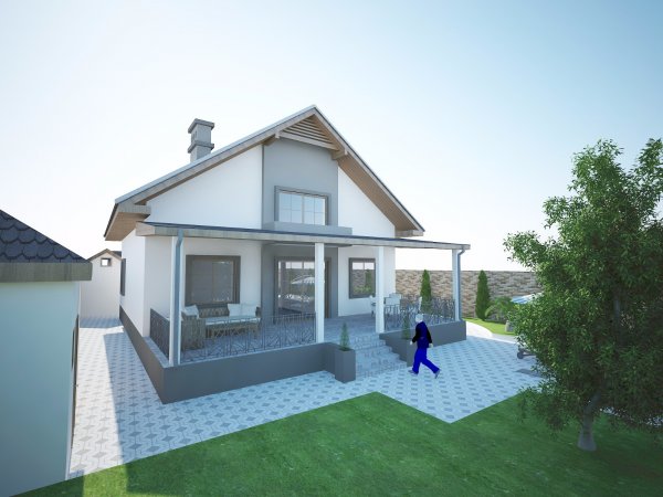 374 kv m mansard tipli yaşayış evi