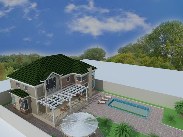 300 kv m mansard tipli yaşayış evi