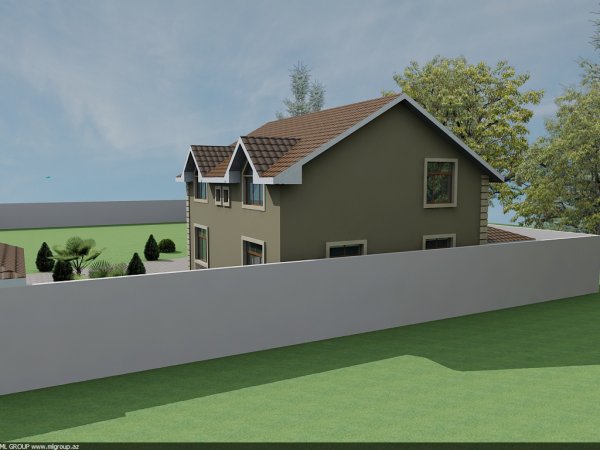 380 kv m mansard tipli yaşayış evi