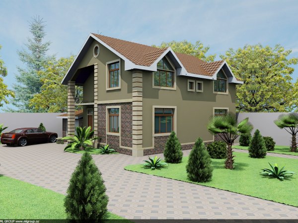380 kv m mansard tipli yaşayış evi
