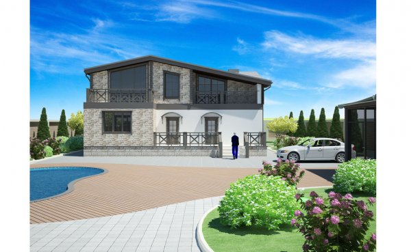 Türkan bağ evinin landşaftı