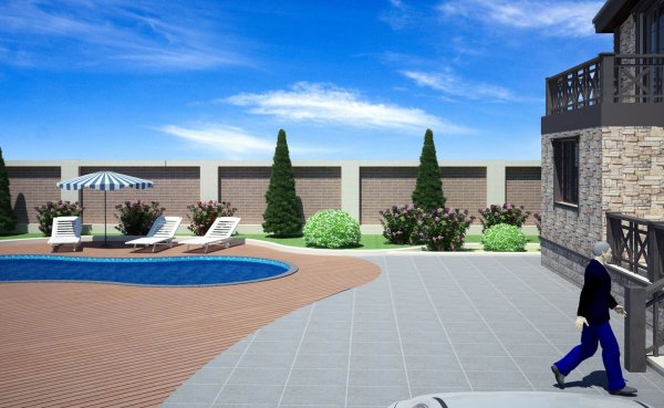 Türkan bağ evinin landşaftı