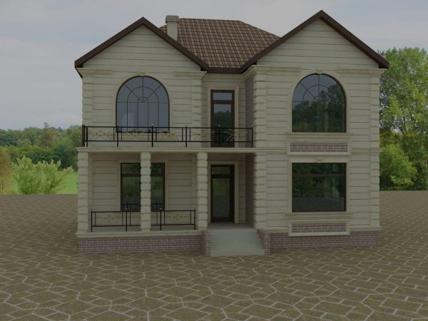 240 kv m mansard tipli yaşayış evi