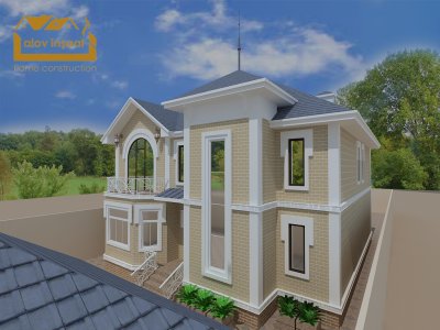 260 kv m mansard tipli yaşayış evi