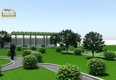 50 sot ərazidə landşaft dizaynı