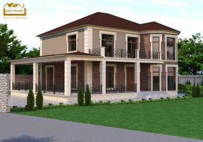 338 kv m 2 mərtəbəli yaşayış evi