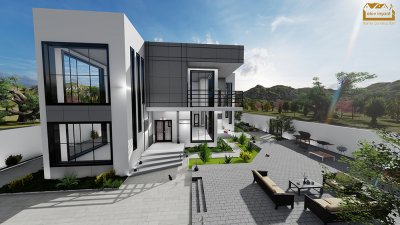 324 m2 2 mərtəbəli yaşayış evi