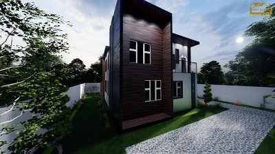255.5 m2 2 mərtəbəli yaşayış evi