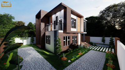 255.5 m2 2 mərtəbəli yaşayış evi