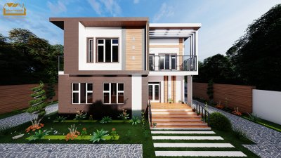 255.5 m2 2 mərtəbəli yaşayış evi