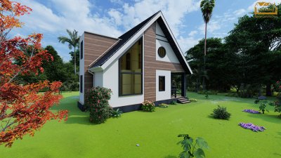 187 m2 mansard tipli yaşayış evi