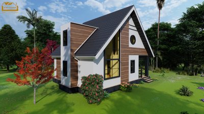187 m2 mansard tipli yaşayış evi