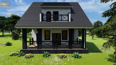 187 m2 mansard tipli yaşayış evi