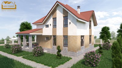 226 m2 mansard tipli yaşayış evi