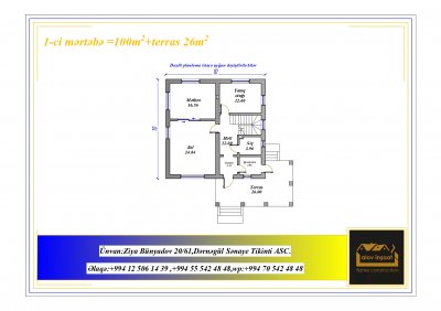 226 m2 mansard tipli yaşayış evi