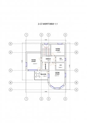 361 m2 2 mərtəbəli yaşayış evi
