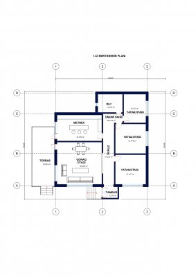 198 m2 1 mərtəbəli yaşayış evi