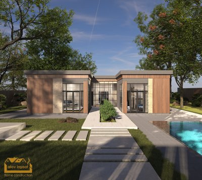 181 m2 1 mərtəbəli yaşayış evi