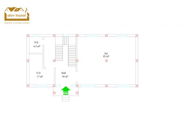 342 m²  2 mərtəbəli yaşayış evi