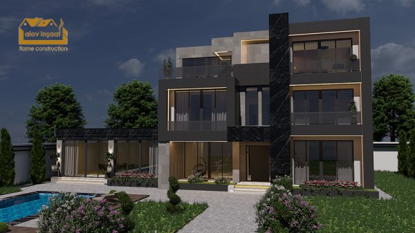 670 m2 - 3 mərtəbəli yaşayış evi
